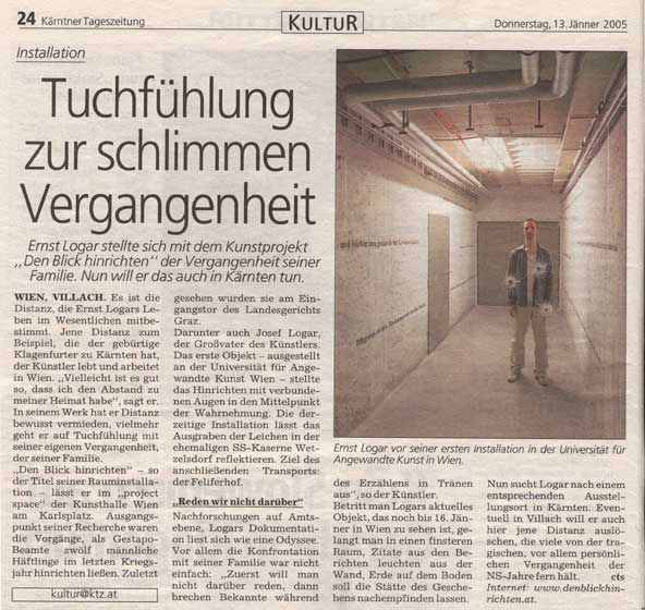 Krntner Tageszeitung 13.01.2005