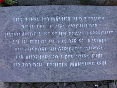 Mahnmal fr die Opfer des Feliferhofes am Zentralfriedhof Graz - 
        Gedenkstein