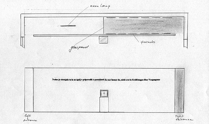 Installationsplan - Mestna Galerija  - Maßstab 1:50