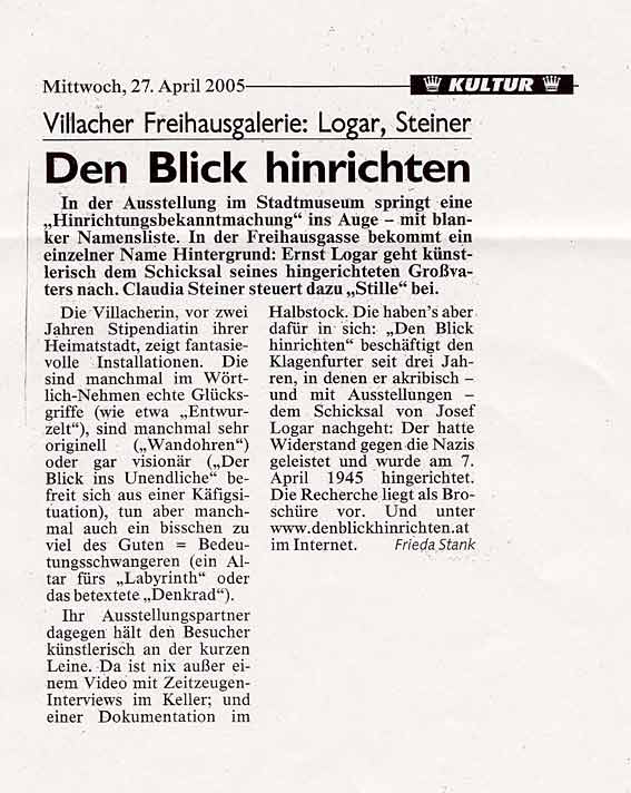 Kleine Zeitung - 09-04-05