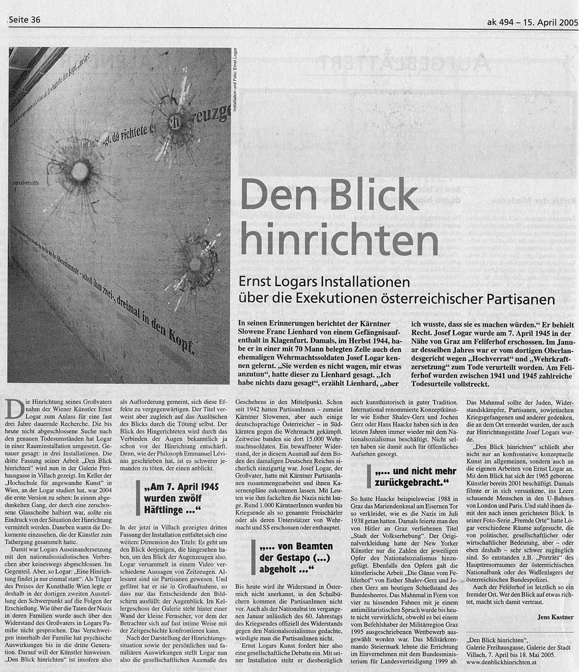 Kleine Zeitung - 09-04-05